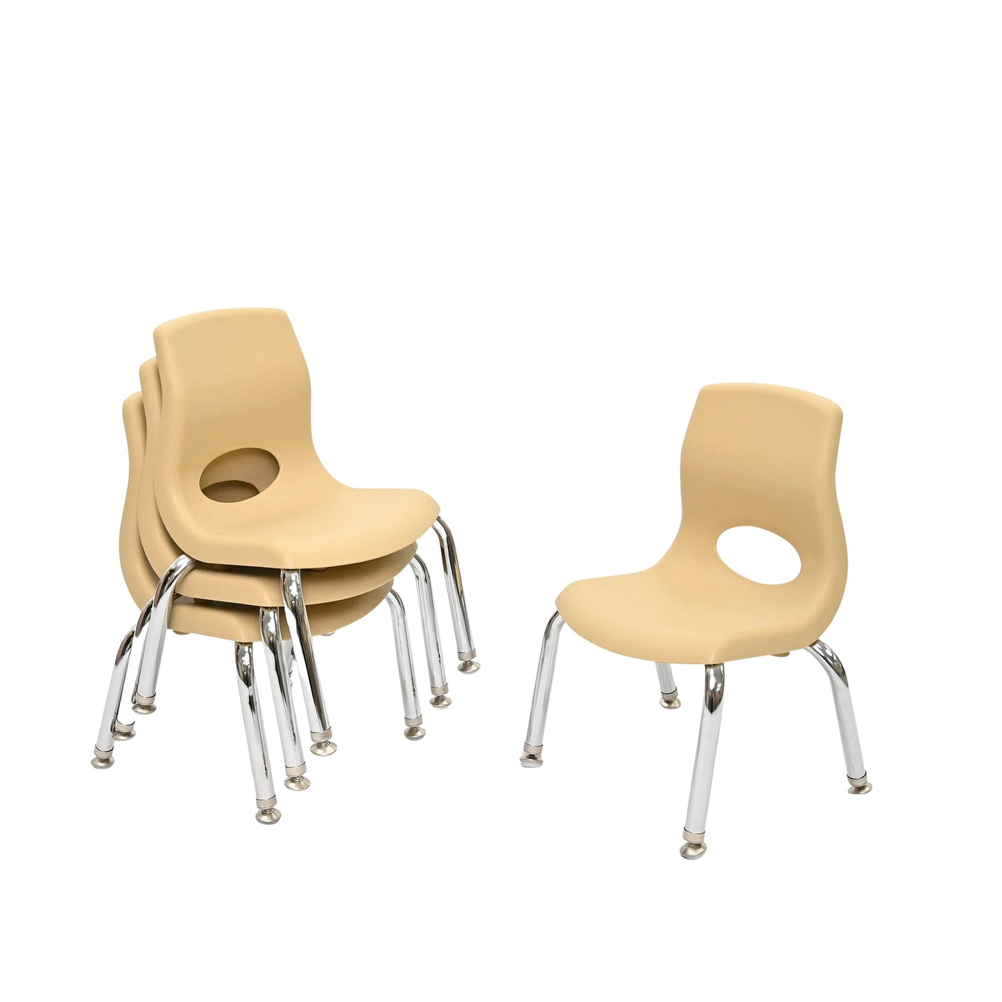 Angeles MyPosture Plus 12" Chair with Chrome Legs - Set of 4 - SchoolOutlet