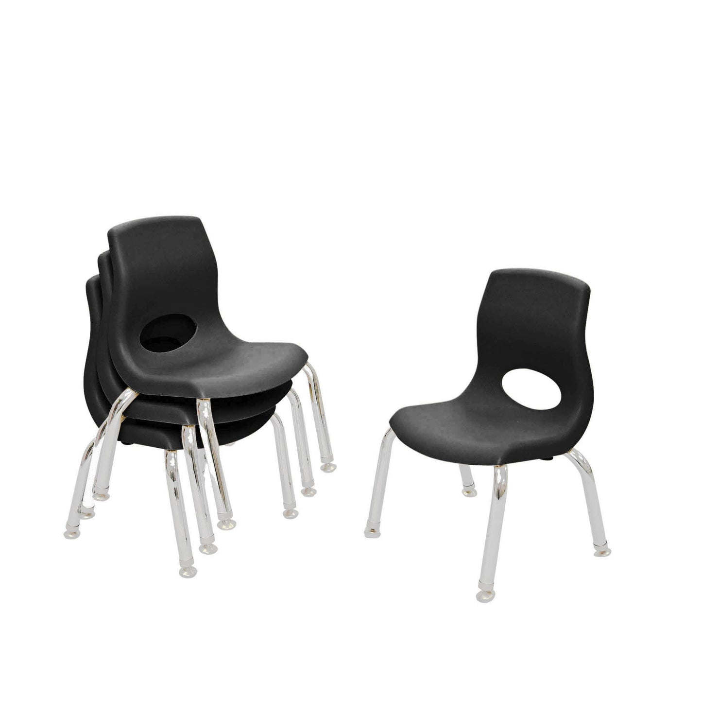 Angeles MyPosture Plus 12" Chair with Chrome Legs - Set of 4 - SchoolOutlet