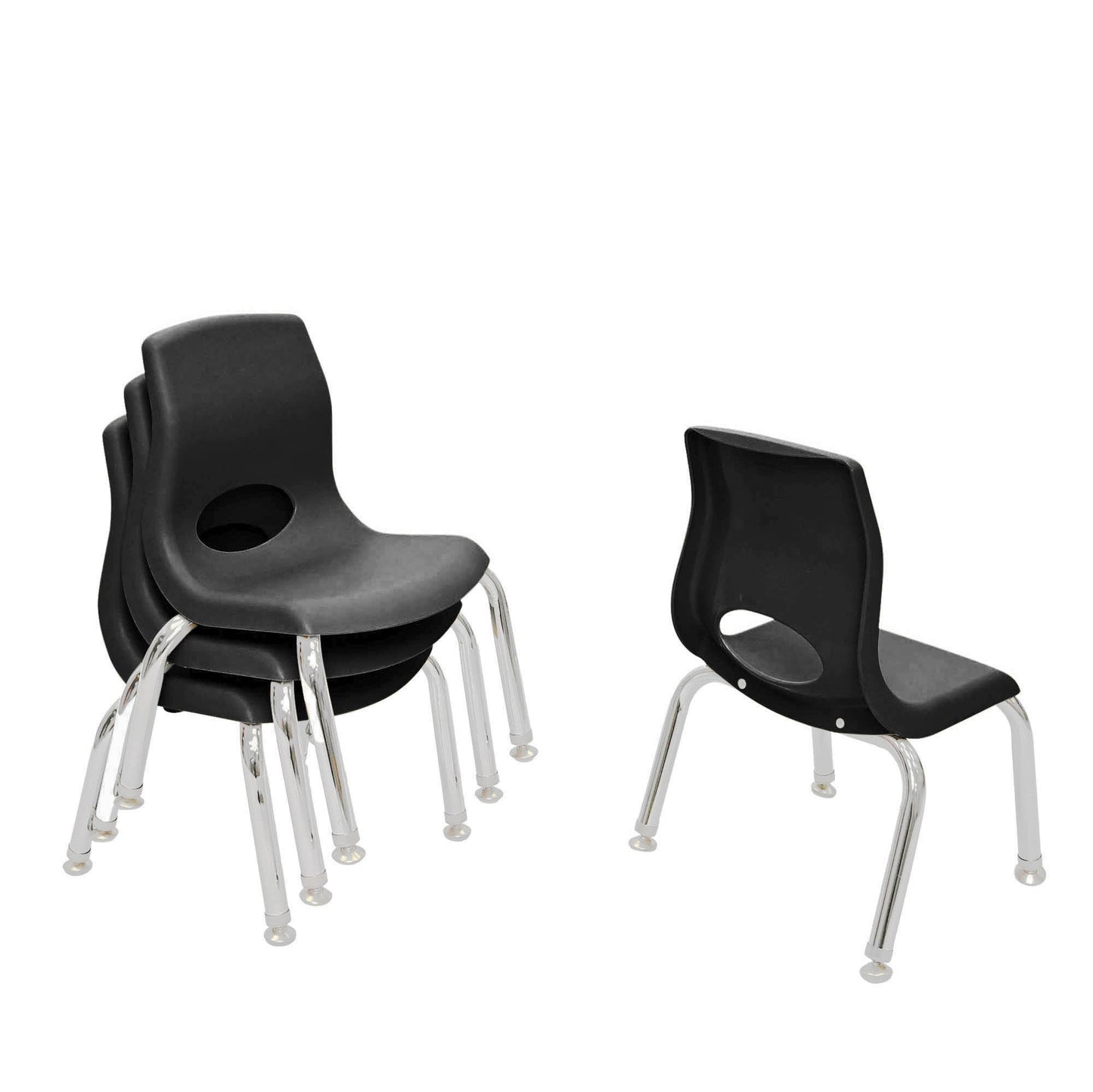 Angeles MyPosture Plus 12" Chair with Chrome Legs - Set of 4 - SchoolOutlet