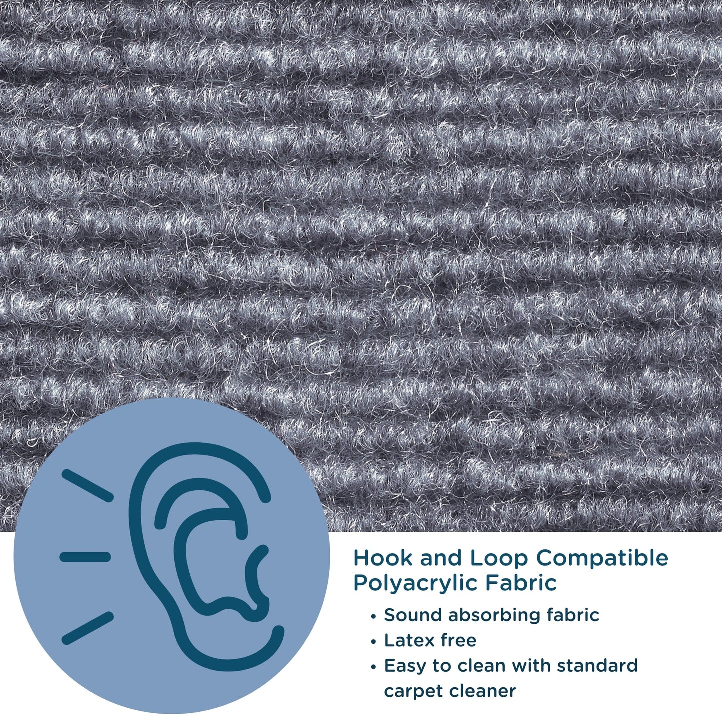 Angeles Quiet Divider with Sound Sponge 48" x 10' Wall (AB8451) - SchoolOutlet