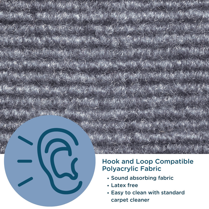 Angeles Quiet Divider with Sound Sponge 48" x 10' Wall (AB8451) - SchoolOutlet