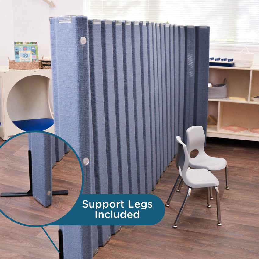 Angeles Quiet Divider with Sound Sponge 48" x 10' Wall (AB8451) - SchoolOutlet