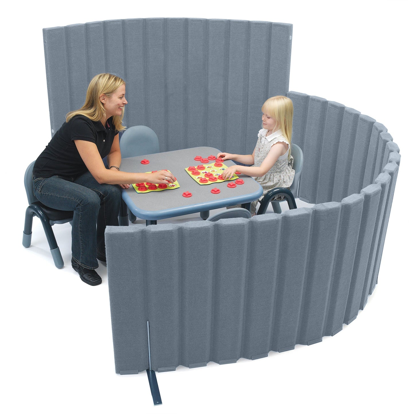 Angeles Quiet Divider with Sound Sponge 48" x 10' Wall (AB8451) - SchoolOutlet