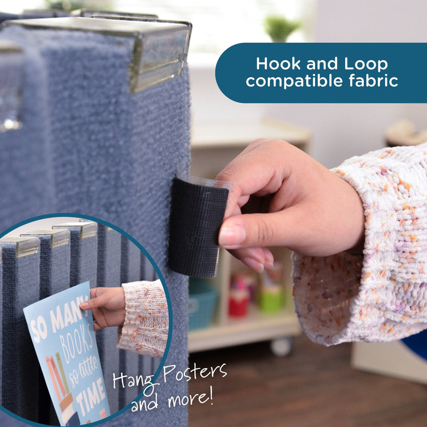 Angeles Quiet Divider with Sound Sponge 48" x 10' Wall (AB8451) - SchoolOutlet