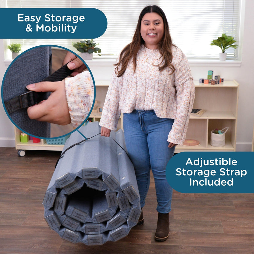 Angeles Quiet Divider with Sound Sponge 48" x 10' Wall (AB8451) - SchoolOutlet