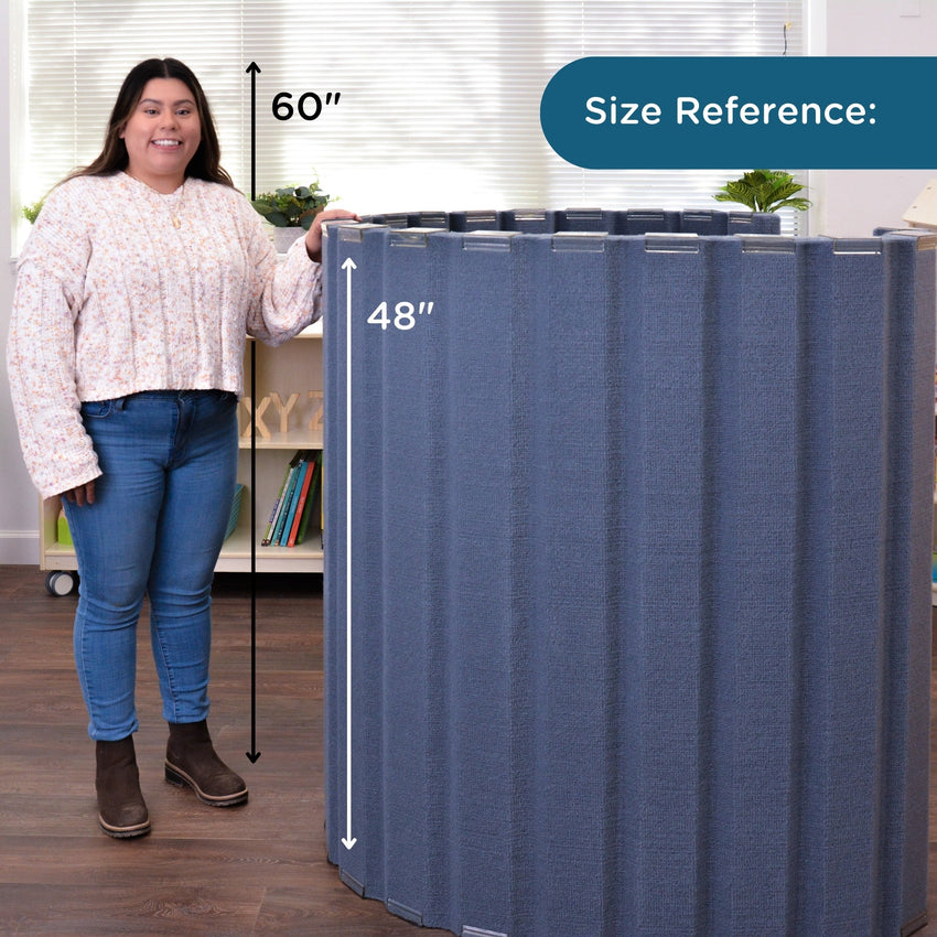 Angeles Quiet Divider with Sound Sponge 48" x 10' Wall (AB8451) - SchoolOutlet