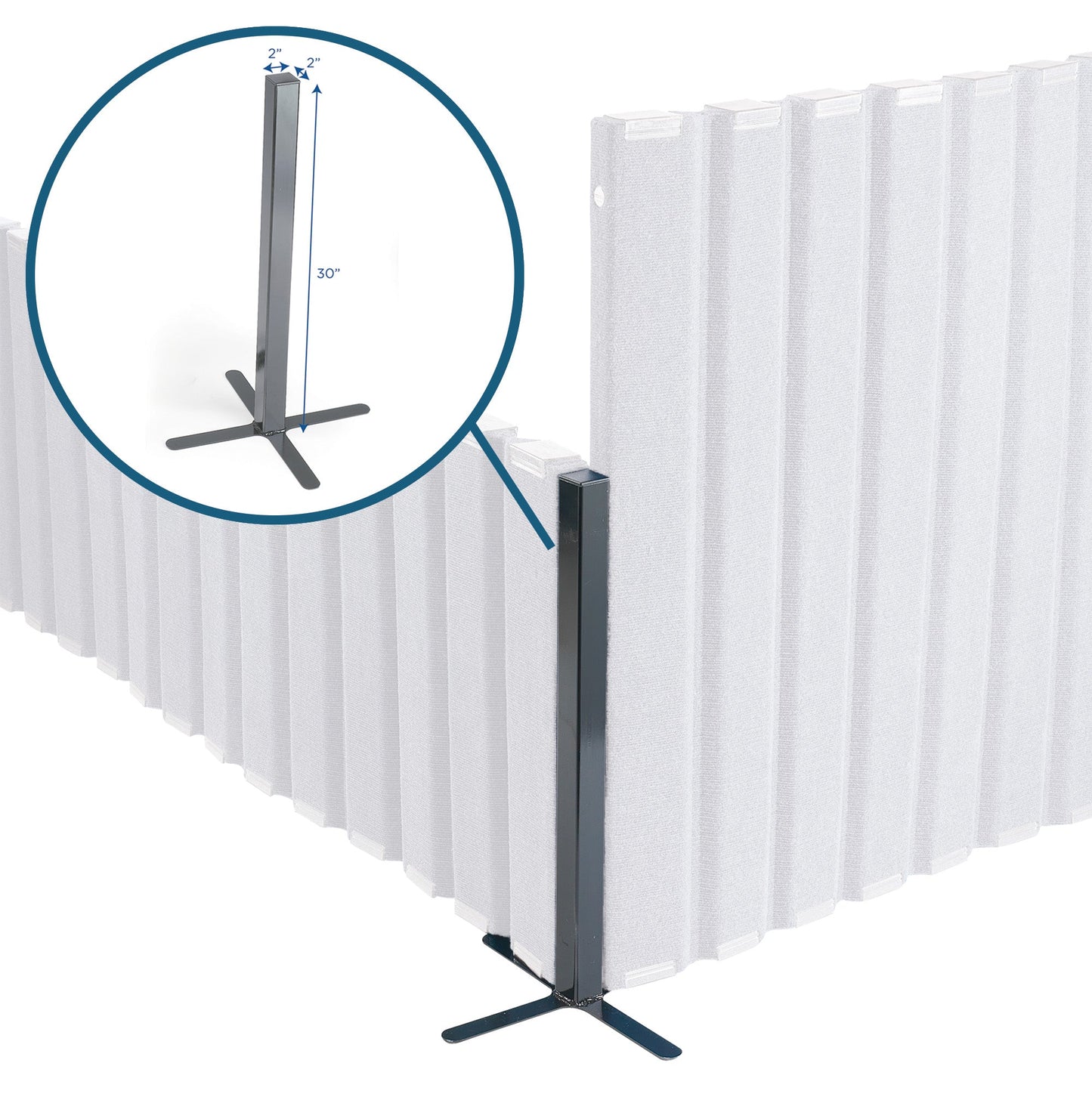 Angeles Quiet Divider with Sound Sponge Corner Post (AB8612) - SchoolOutlet
