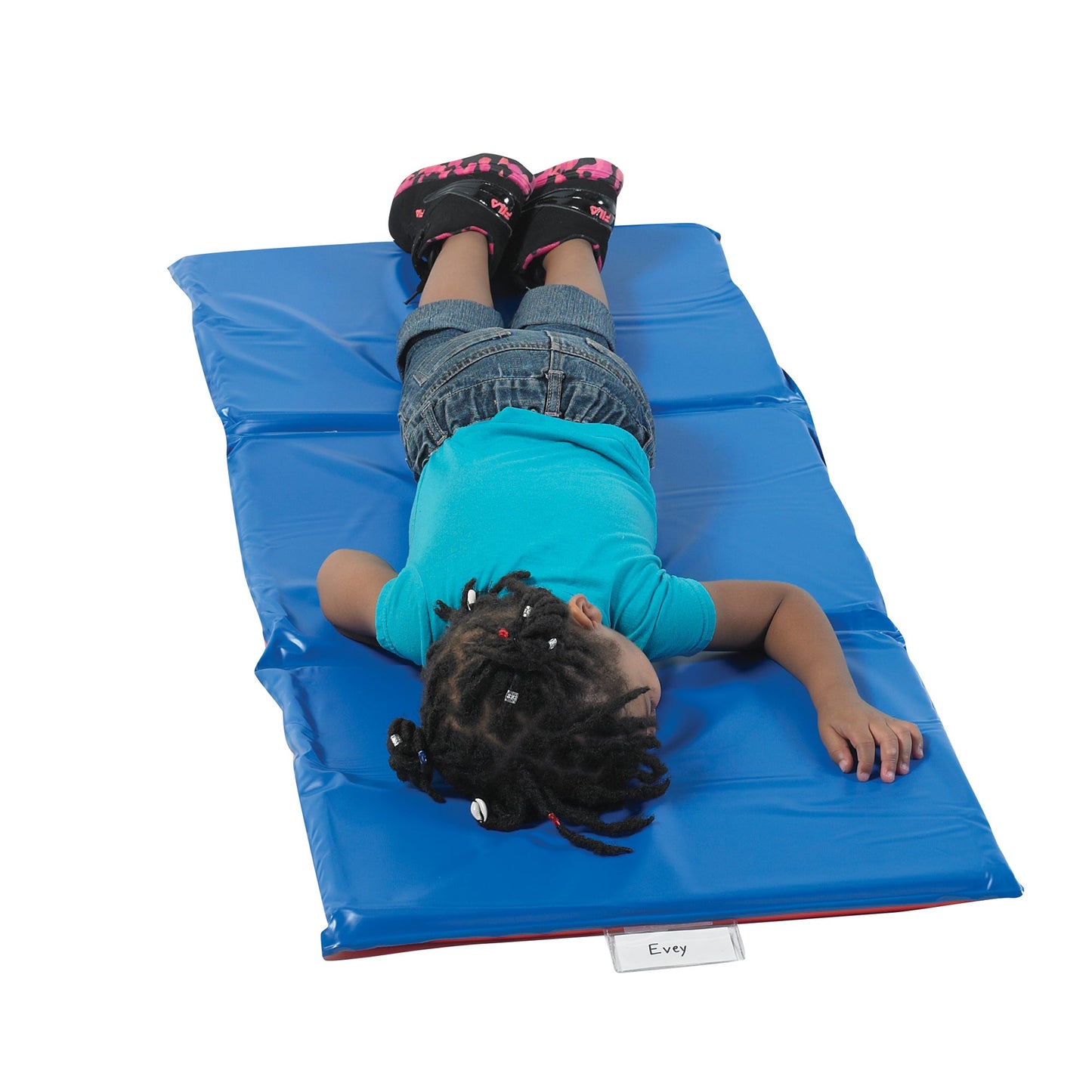 Children's Factory 1" Angels 3 Section Folding Rest Nap Mat (AEL7121A) - SchoolOutlet