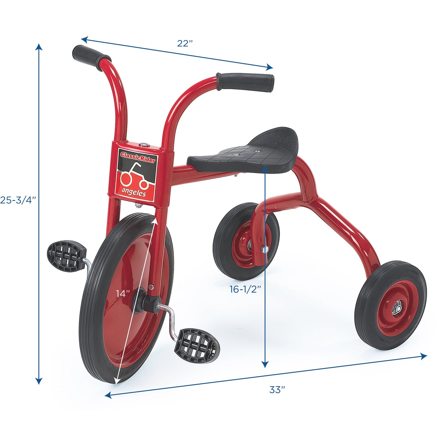 Angeles ClassicRider® Trike 14" Front Wheel Diameter Tricycle (AFB0300PR) - SchoolOutlet