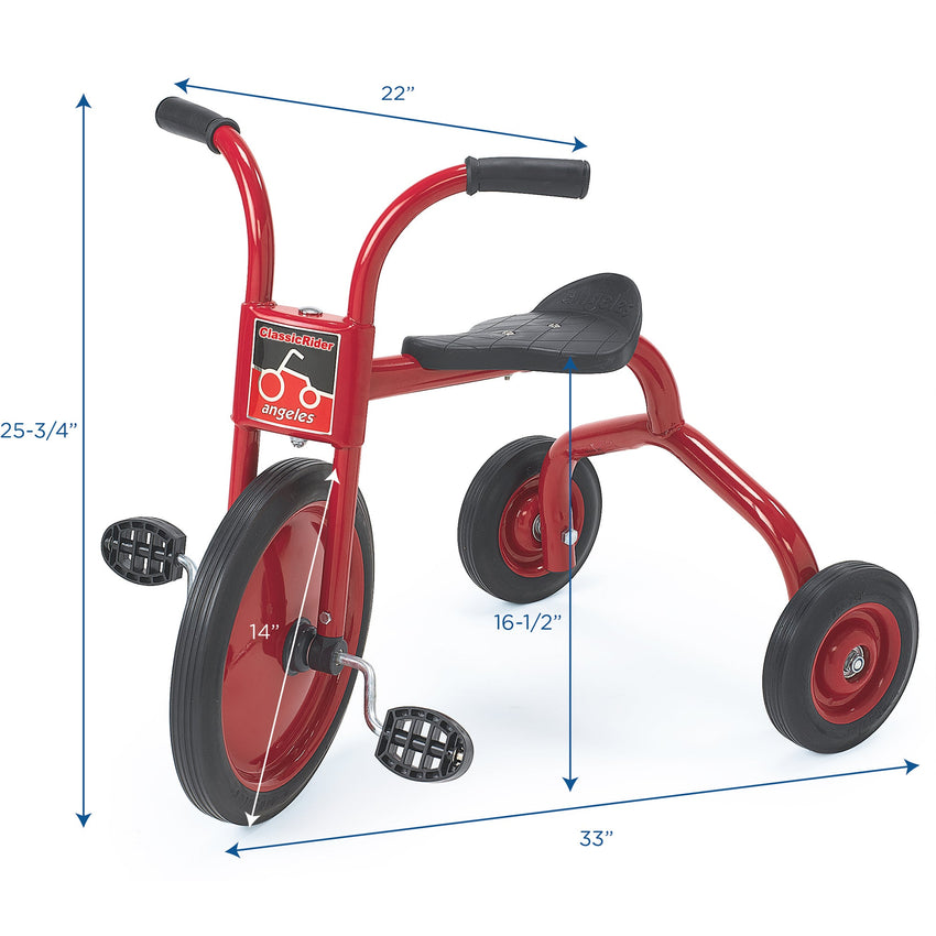 Angeles ClassicRider® Trike 14" Front Wheel Diameter Tricycle (AFB0300PR) - SchoolOutlet