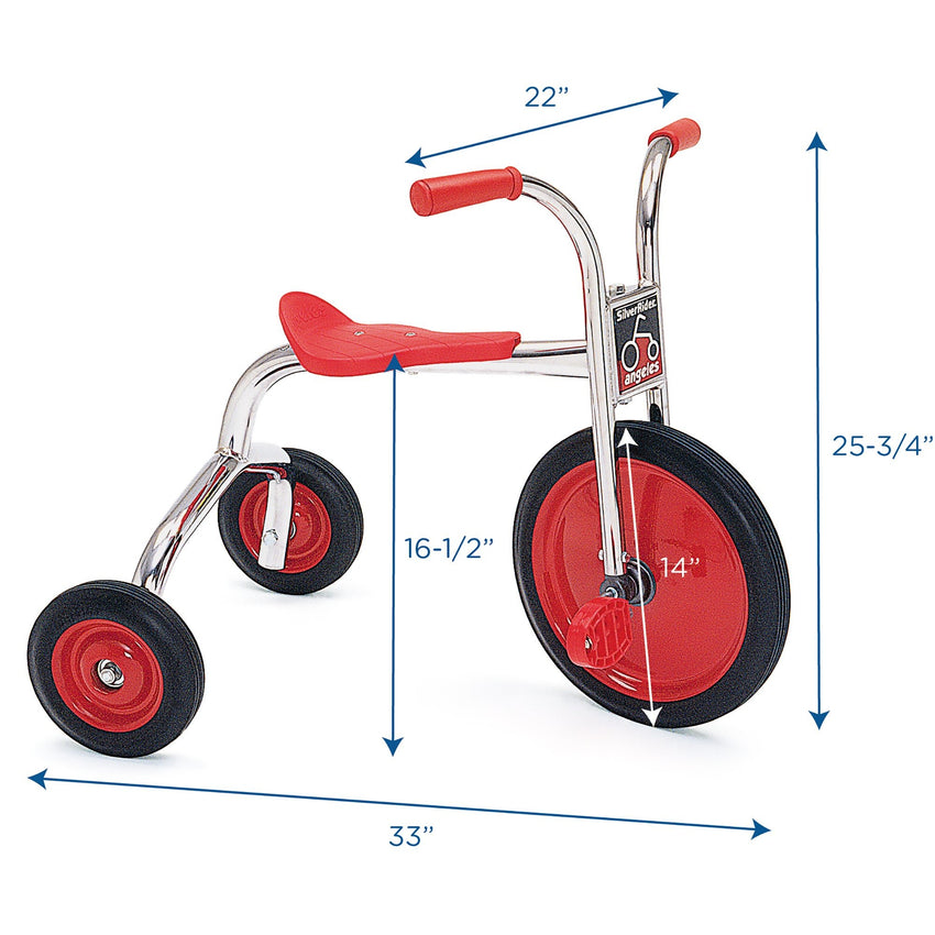 Angeles SilverRider® Trike 14" Front Wheel Diameter Tricycle (AFB0300SR) - SchoolOutlet