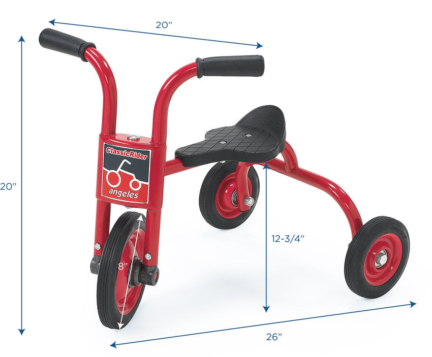 Angeles ClassicRider® Trike 8" Front Wheel Diameter Tricycle Pusher (AFB3210PR) - SchoolOutlet
