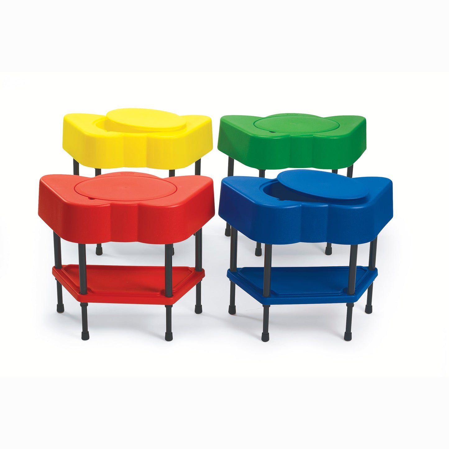 Children's Factory Sensory Table - Set of 4 - Blue/Green/Red/Yellow - SchoolOutlet