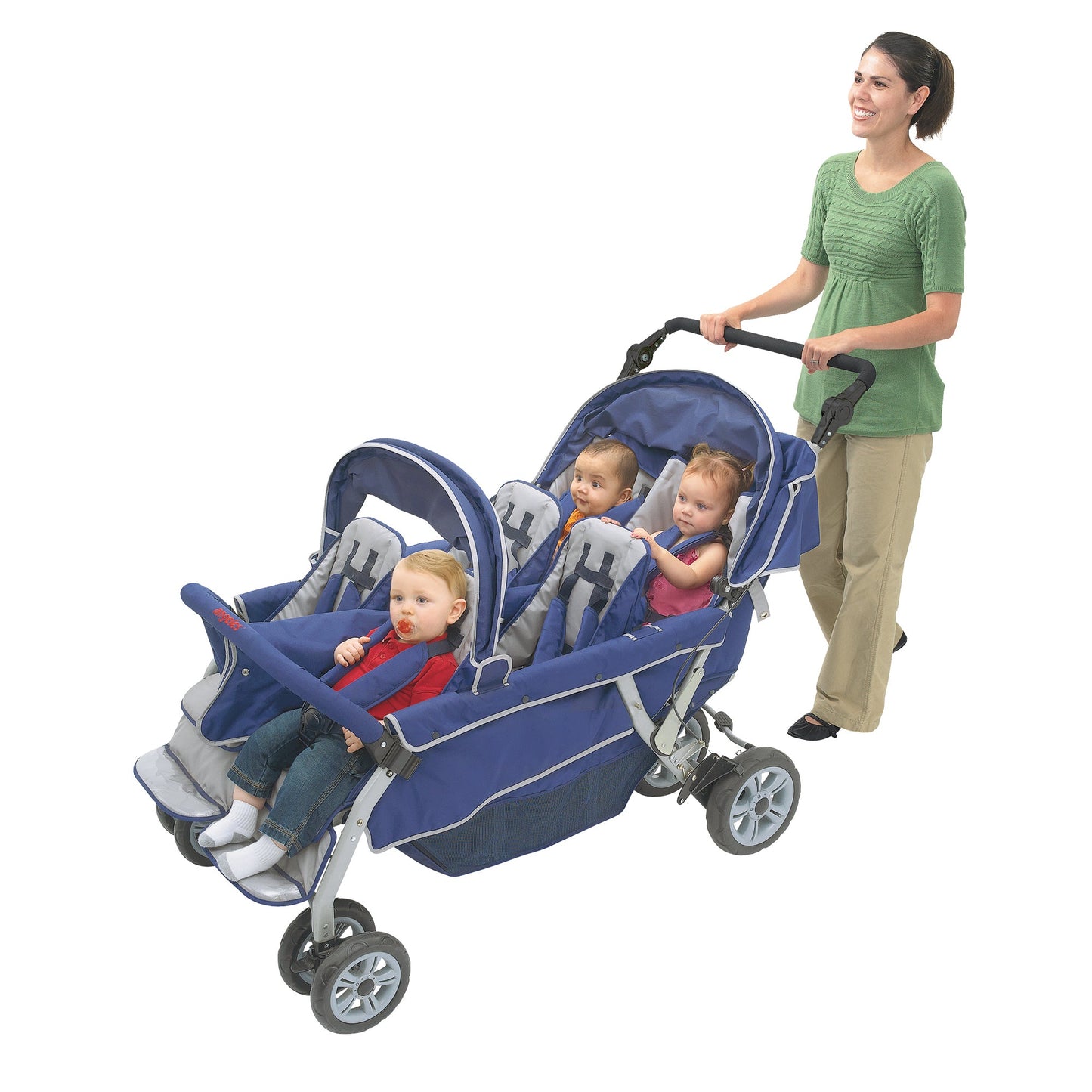 Angeles SureStop Folding Commercial Bye-Bye Stroller 6 Passenger (AFB6700) - SchoolOutlet