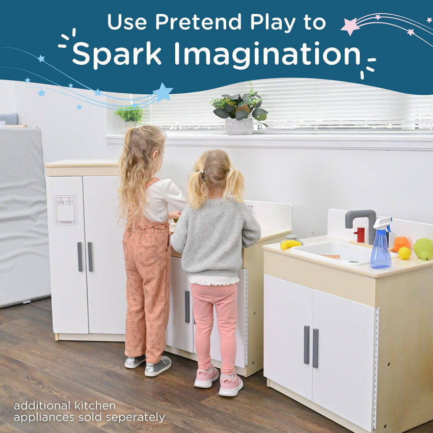 Angeles Birch Kitchen Play Refrigerator (AG1069) - SchoolOutlet