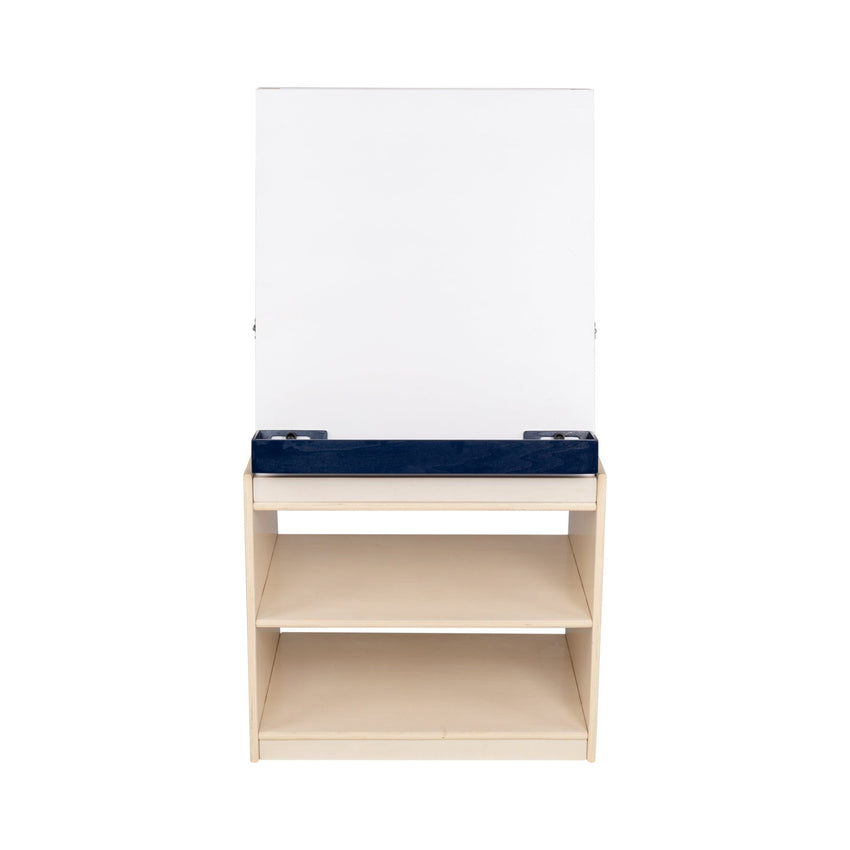 Angeles Birch Mobile 2-Station Art Center Easel (AG1190) - SchoolOutlet