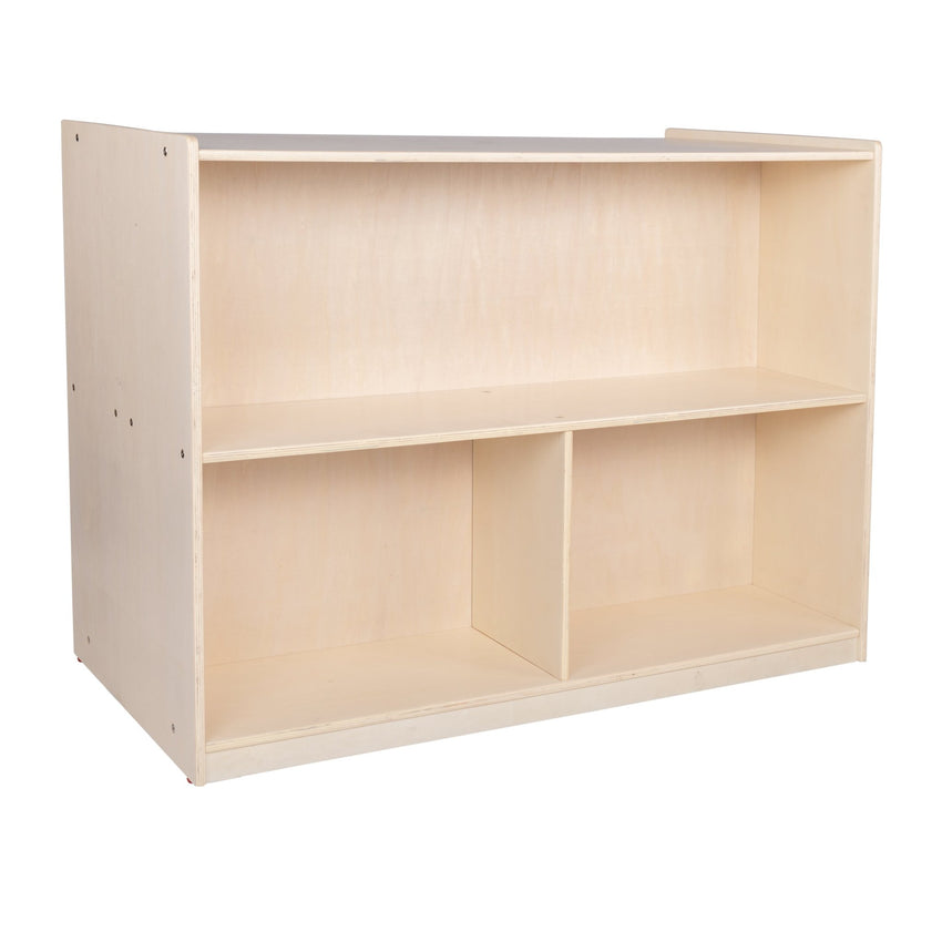 Angeles Birch Mobile 30"H Double-Sided Storage (AG1228) - SchoolOutlet