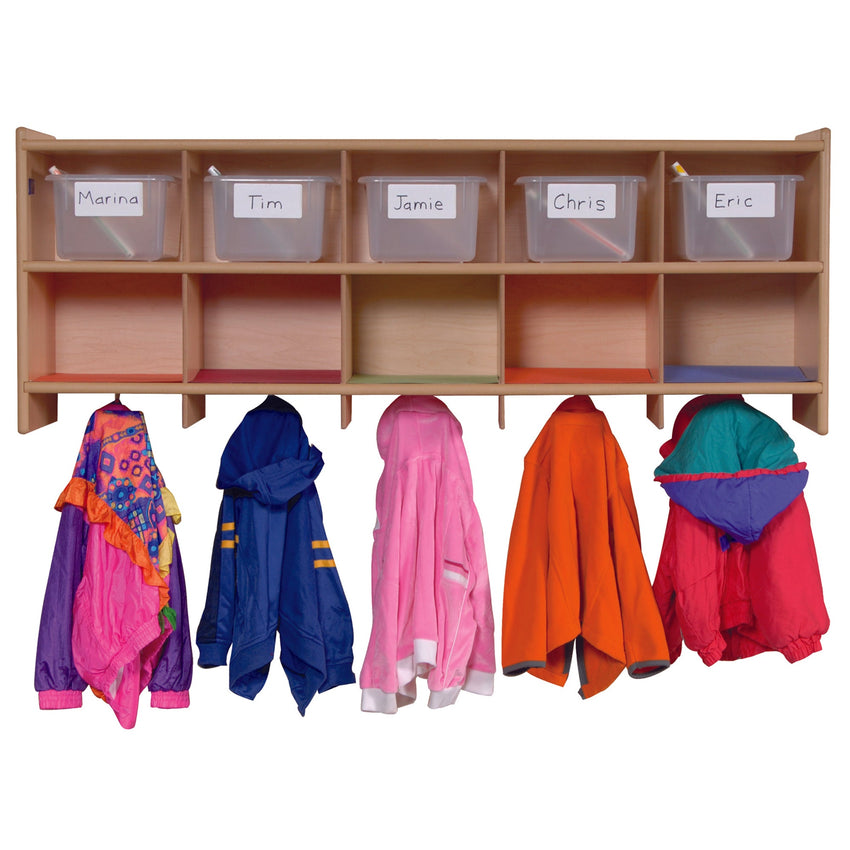 Angeles Value Line 10 Section Wall Locker - 48"L x 12"W x 19"H (ANG7160) - SchoolOutlet