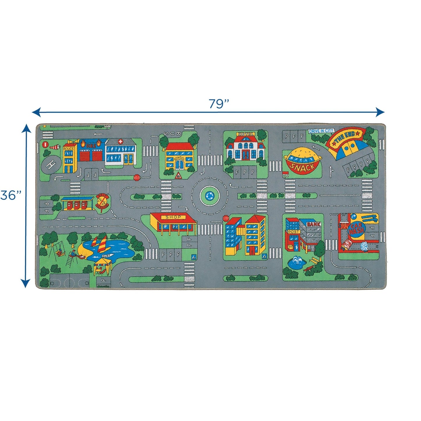 Children's Factory City Life Play Carpet (CF0003) - SchoolOutlet