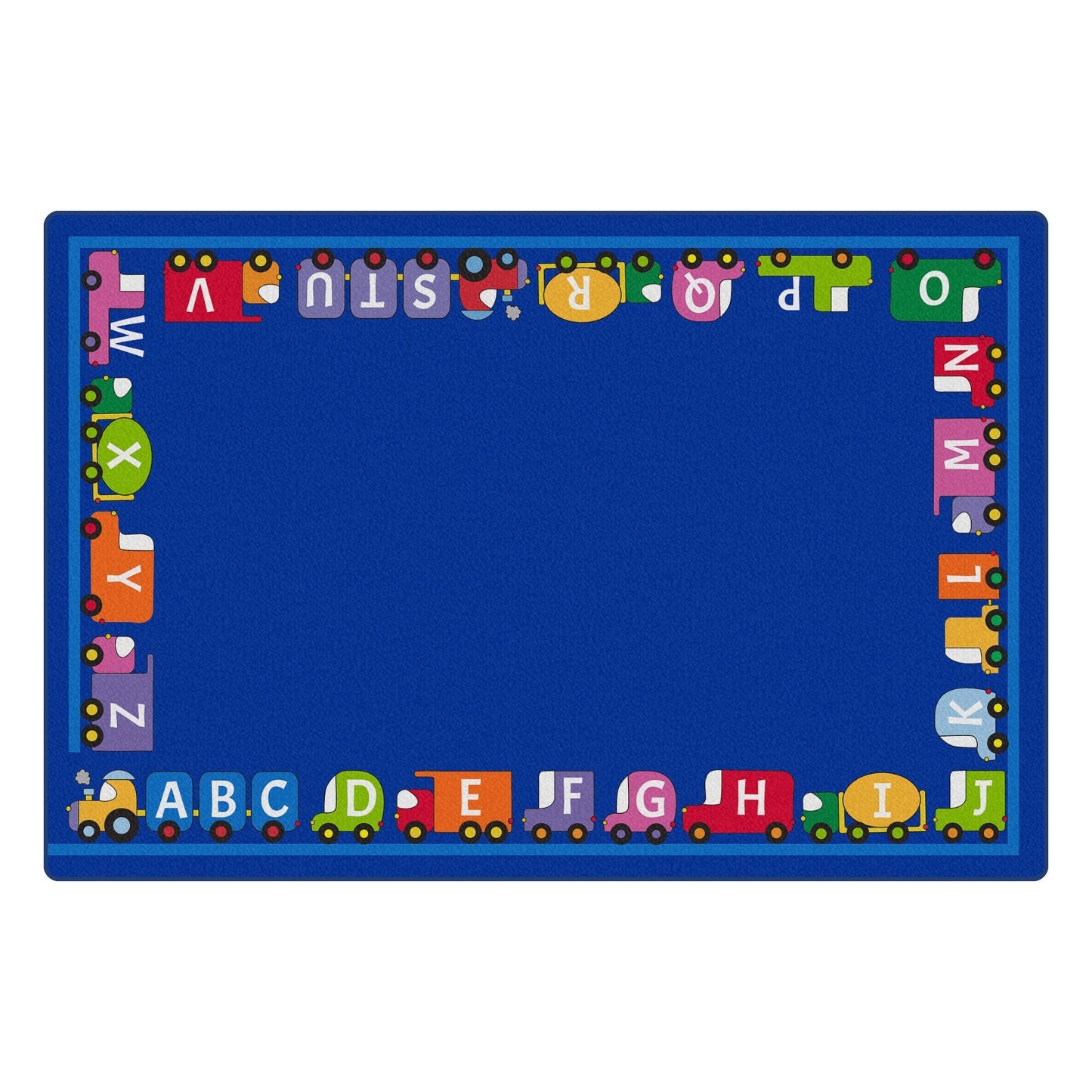 Children's Factory Caravan of Cars Value Rug (CF0007) - SchoolOutlet