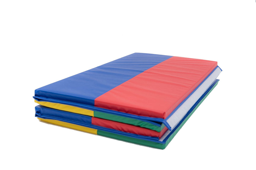 Children's Factory 4' x 8' Folding Gym Mat - Rainbow (CF321-148) - SchoolOutlet