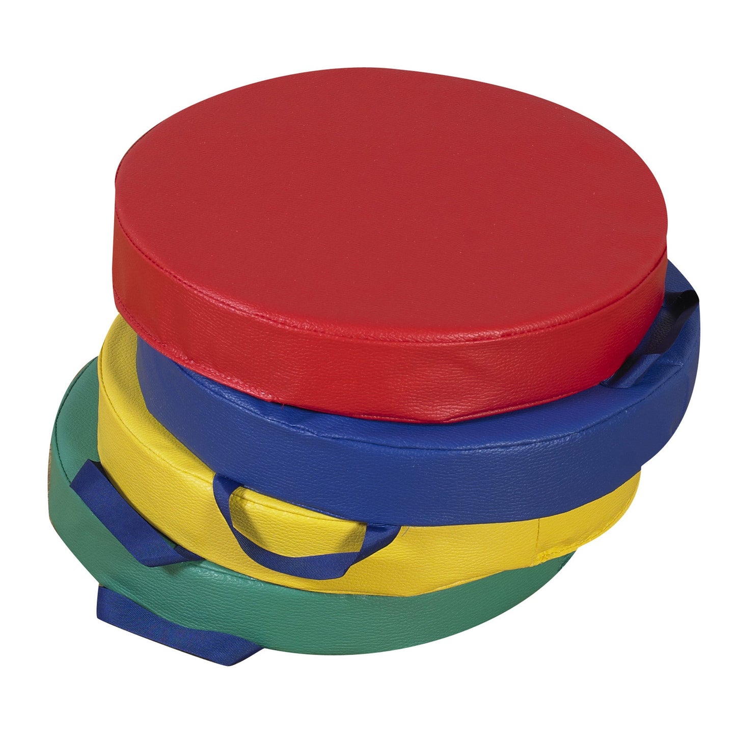 Children's Factory Round Floor Cushions - Set of 4 - Rainbow - SchoolOutlet
