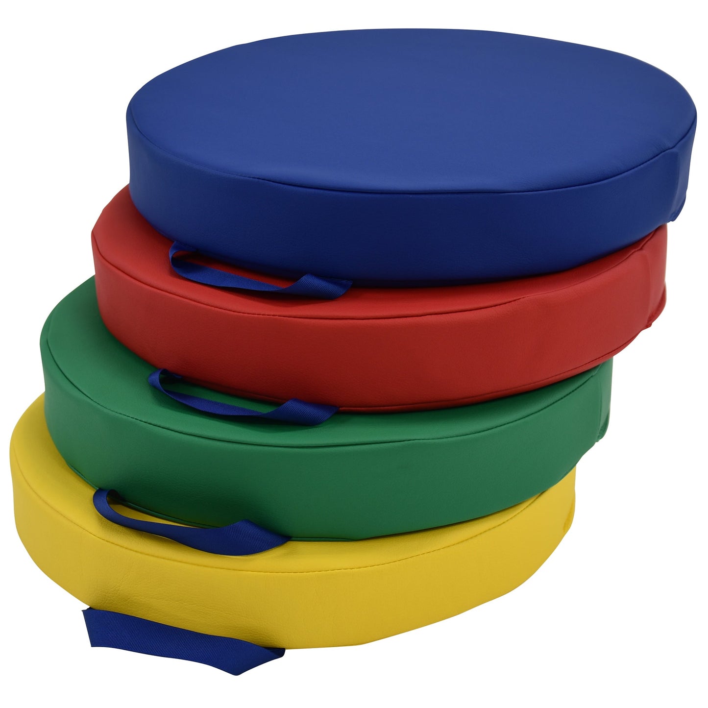 Children's Factory Round Floor Cushions - Set of 4 - Rainbow - SchoolOutlet