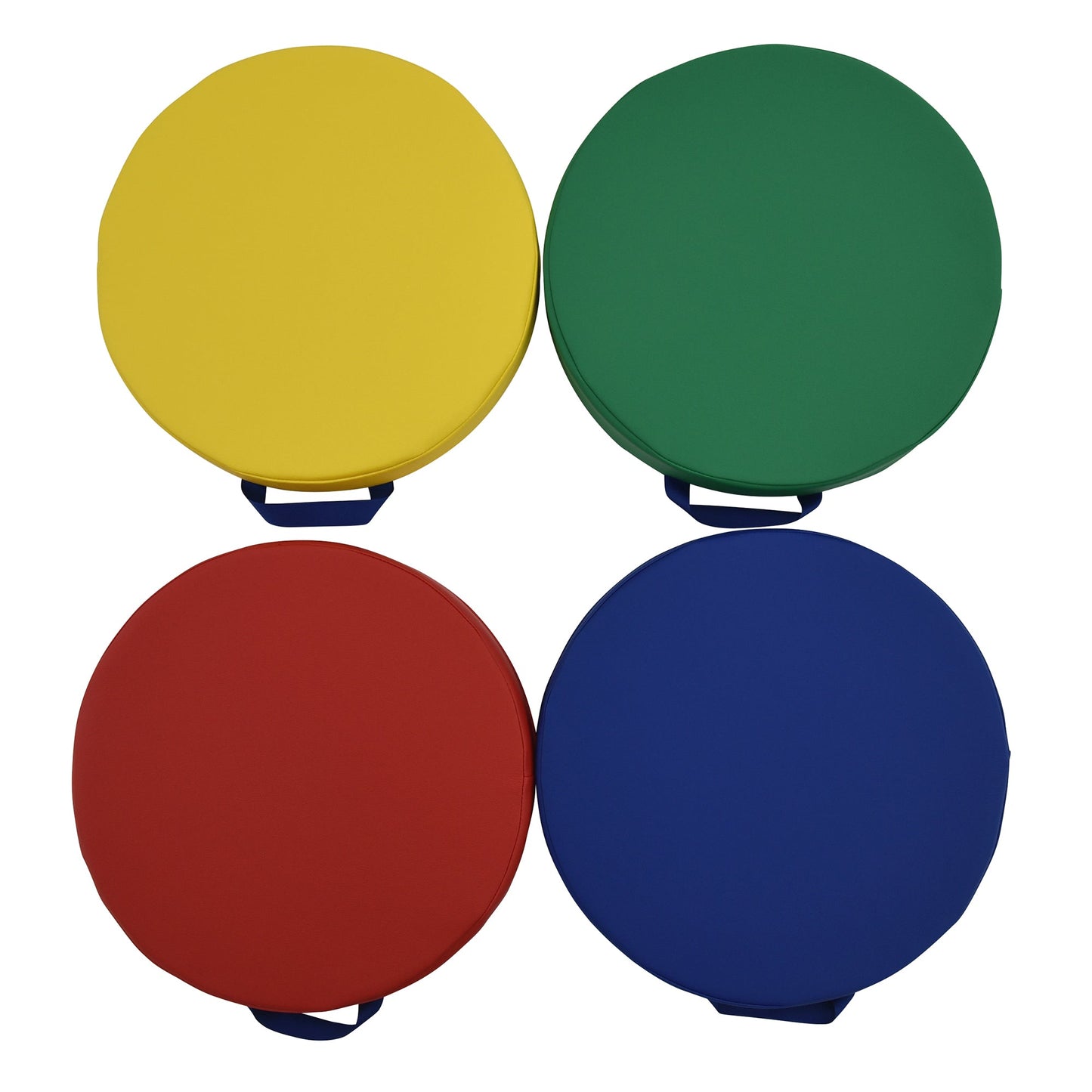 Children's Factory Round Floor Cushions - Set of 4 - Rainbow - SchoolOutlet