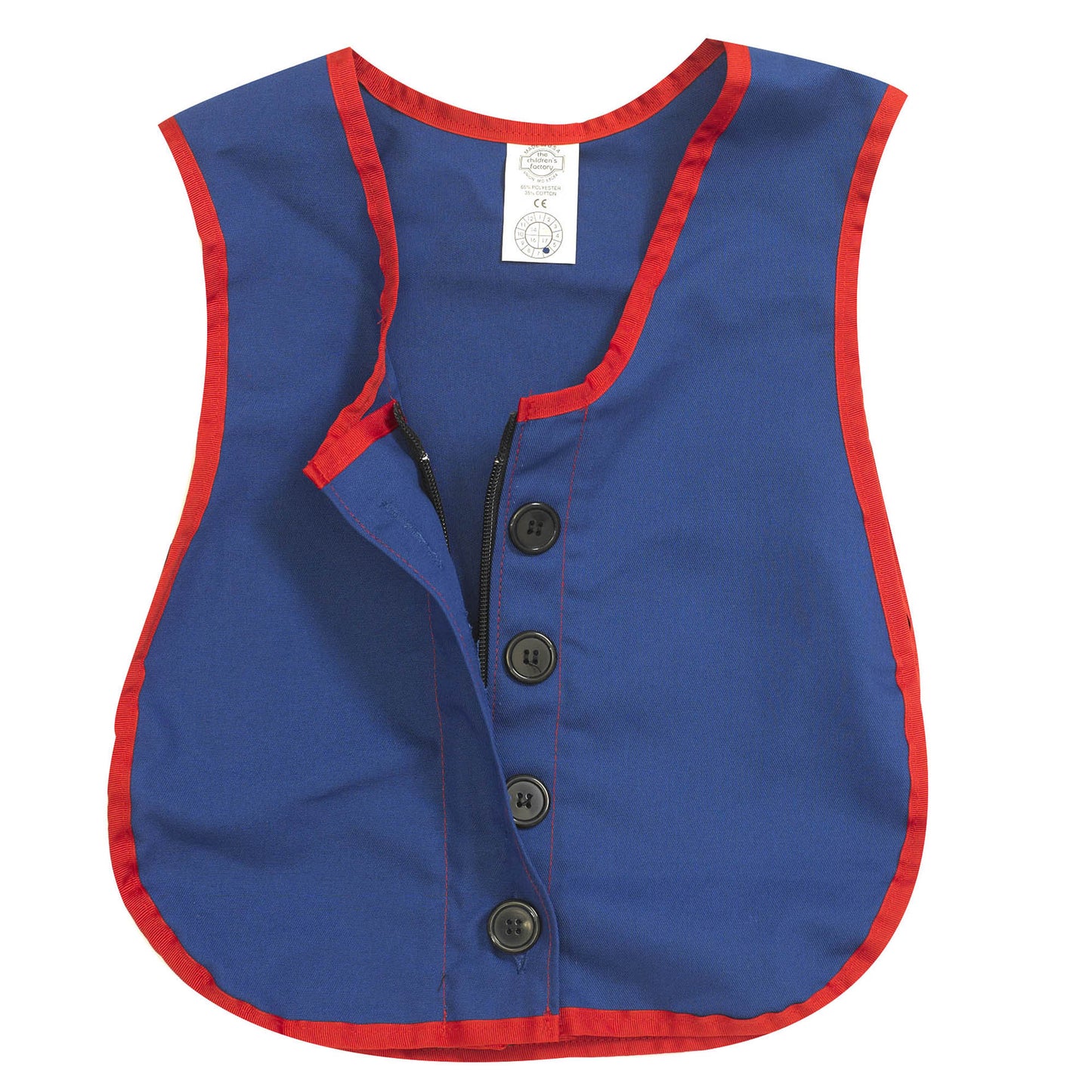 Children's Factory Combo Zipper/Button Vest - SchoolOutlet