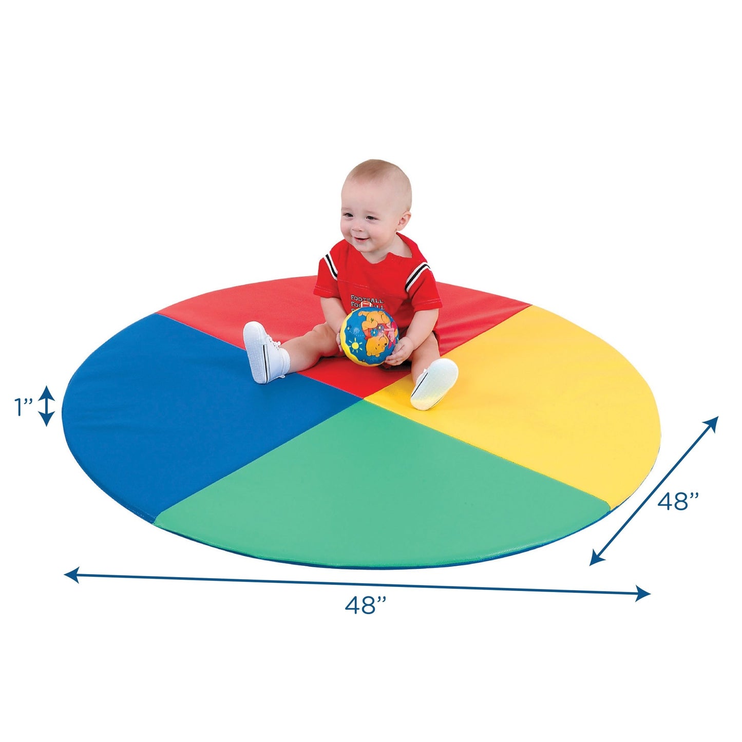 Children's Factory Four Color Pie Mat (CF362-159) - SchoolOutlet