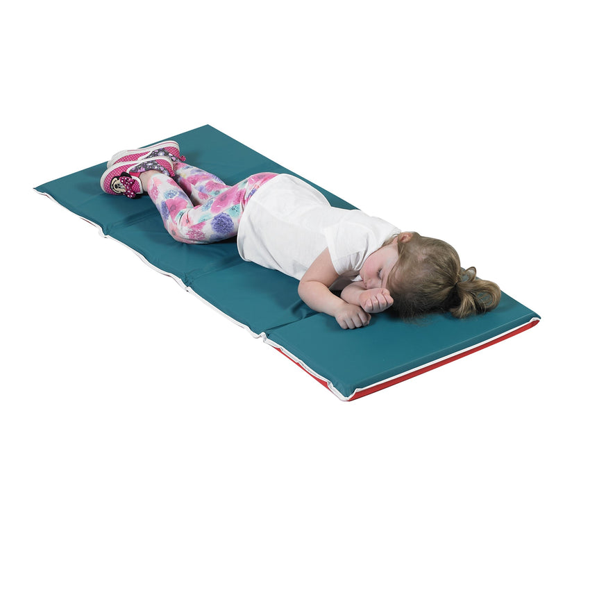 Children's Factory Pillow Rest Mat - Set of 10 - Red/Green (CF400-011) - SchoolOutlet