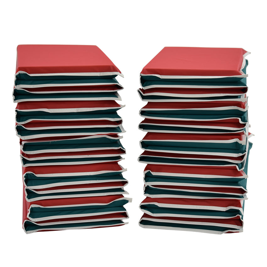 Children's Factory Pillow Rest Mat - Set of 10 - Red/Green (CF400-011) - SchoolOutlet