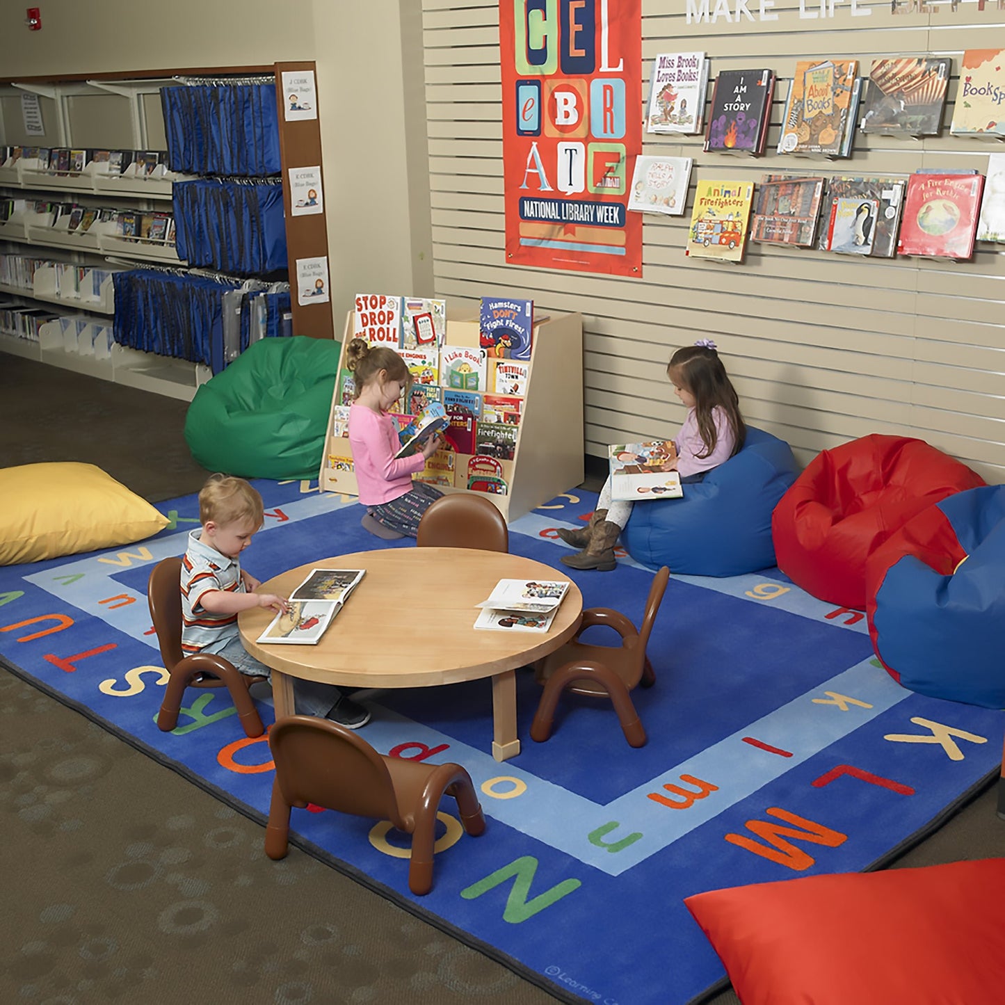 Children's Factory 35" Round Bean Bag - SchoolOutlet