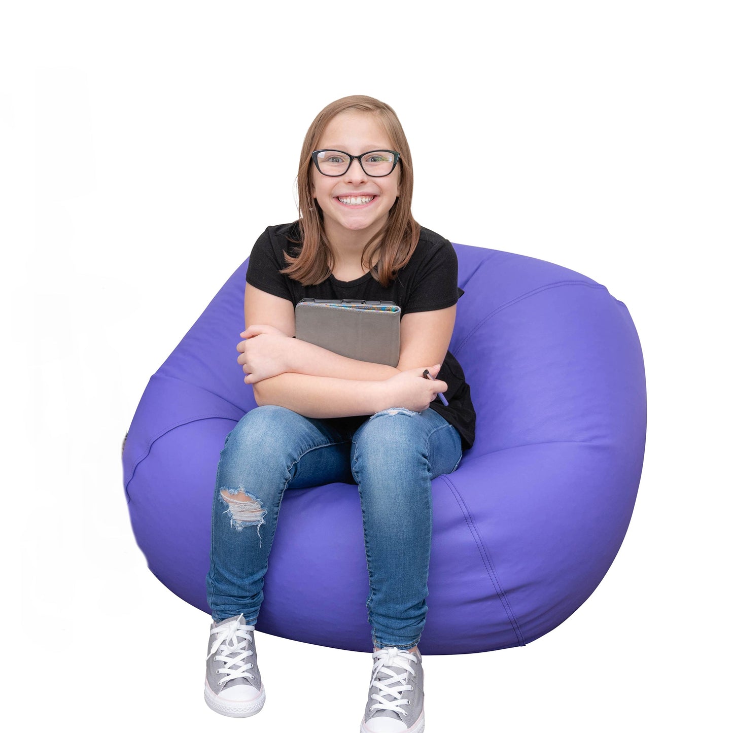 Children's Factory 35" Round Bean Bag - SchoolOutlet