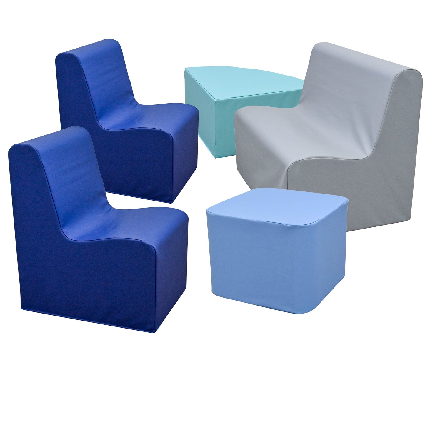 Children's Factory Happy Hangout Large Contour Seating - Set of 5 (CF705 - Large Contour Seating) - SchoolOutlet