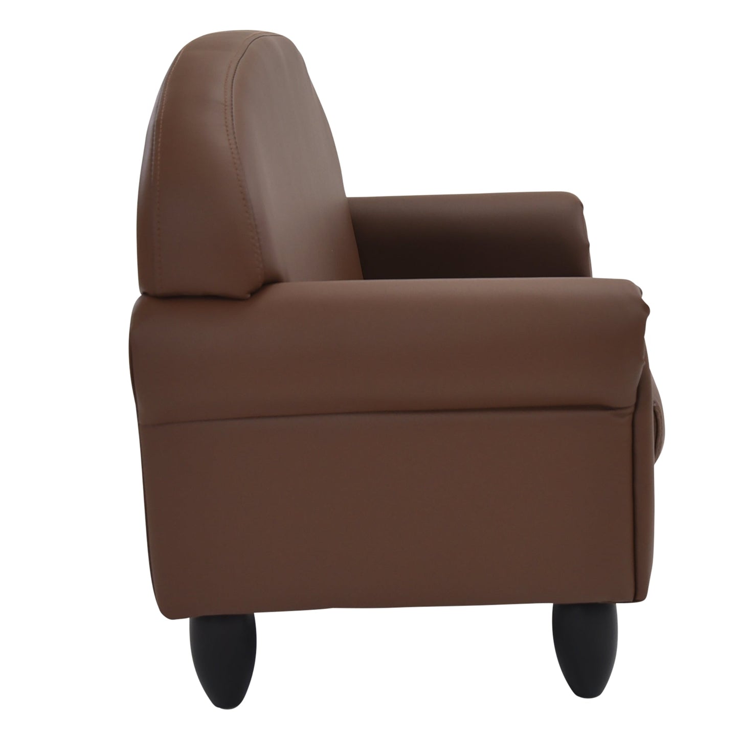 Children's Factory As We Grow Sofa with Black Legs - Walnut (CF805 - 199) - SchoolOutlet
