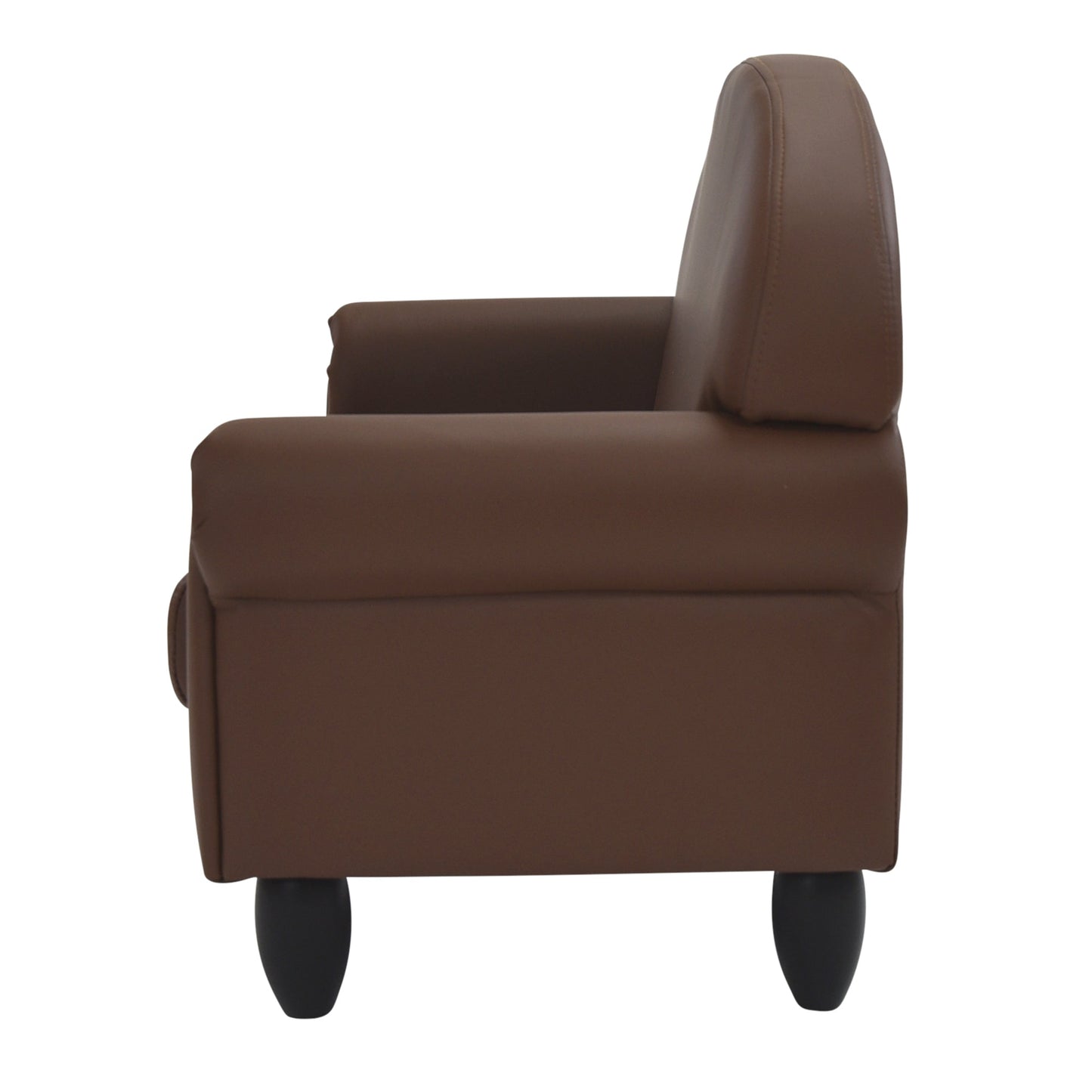 Children's Factory As We Grow Sofa with Black Legs - Walnut (CF805 - 199) - SchoolOutlet