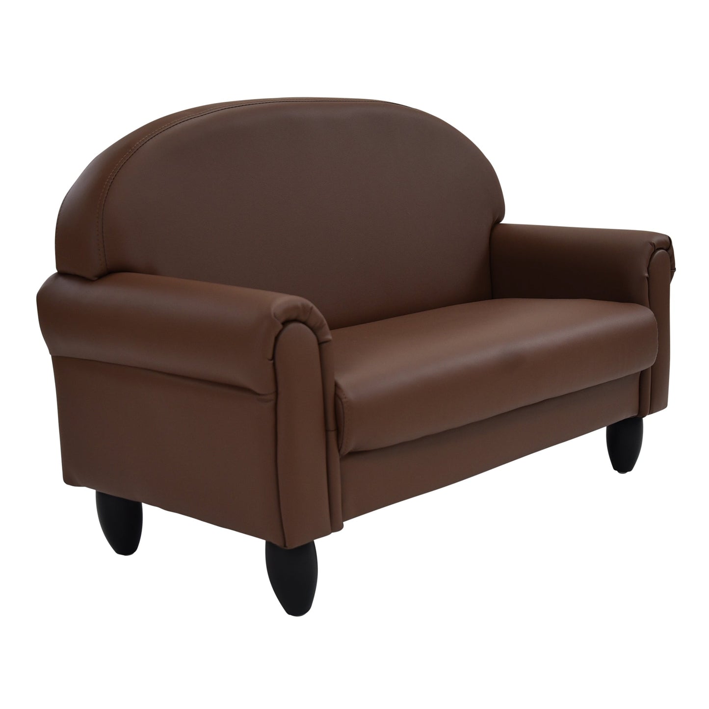 Children's Factory As We Grow Sofa with Black Legs - Walnut (CF805 - 199) - SchoolOutlet