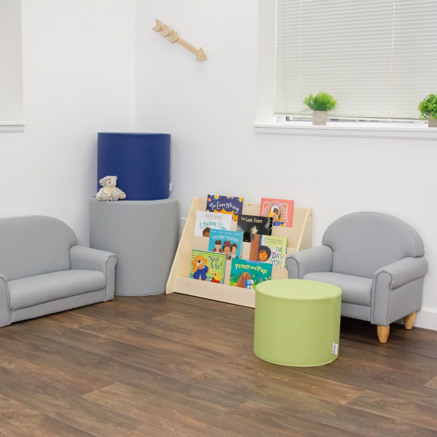 Children's Factory Ottoman Trio - Tranquility - SchoolOutlet