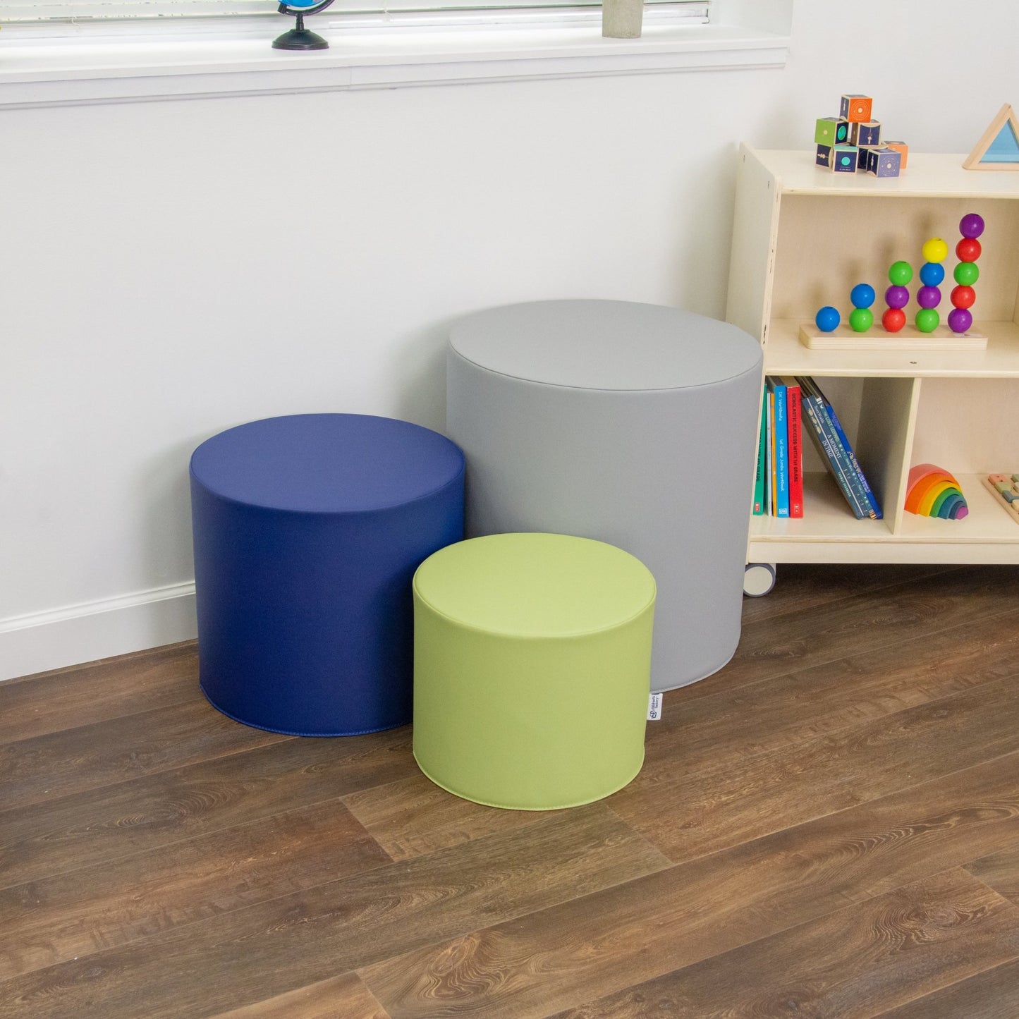 Children's Factory Ottoman Trio - Tranquility - SchoolOutlet