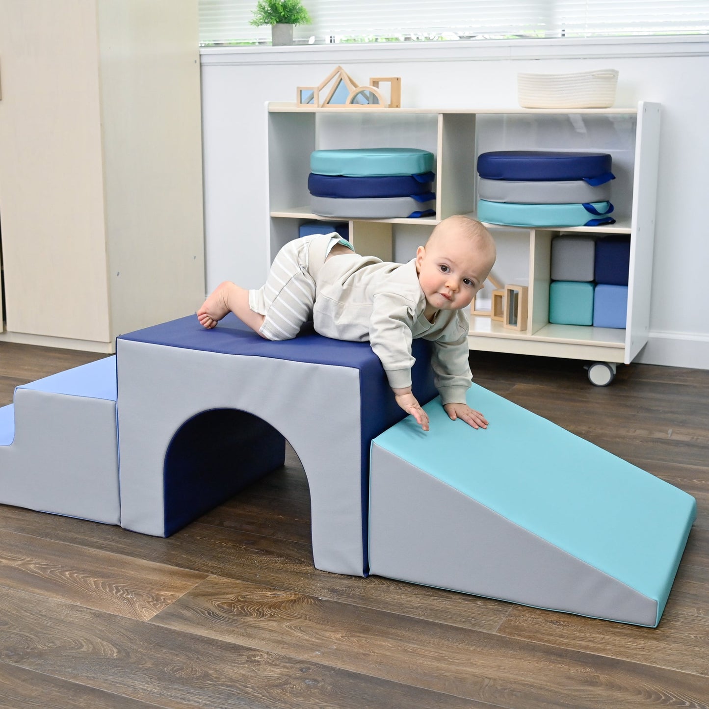 Children's Factory Tunnel Climber - Tranquility (CF805 - 384) - SchoolOutlet