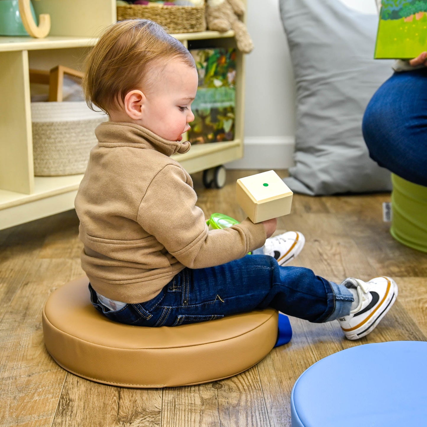 Children's Factory Round Floor Cushions - Set of 6 - Woodland (CF805 - 436) - SchoolOutlet