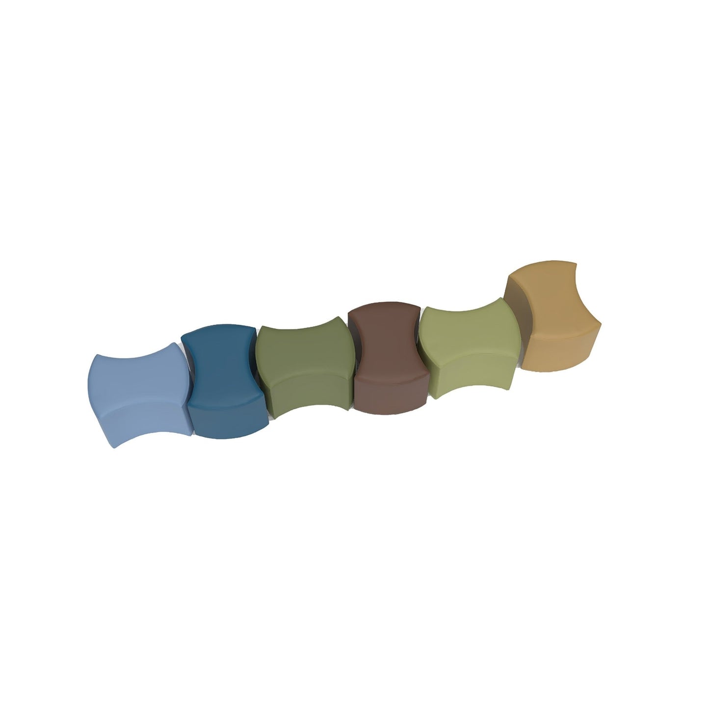 Children's Factory Soft Touch Bowtie Seating - Set of 6 (CF805 - 44X) - SchoolOutlet