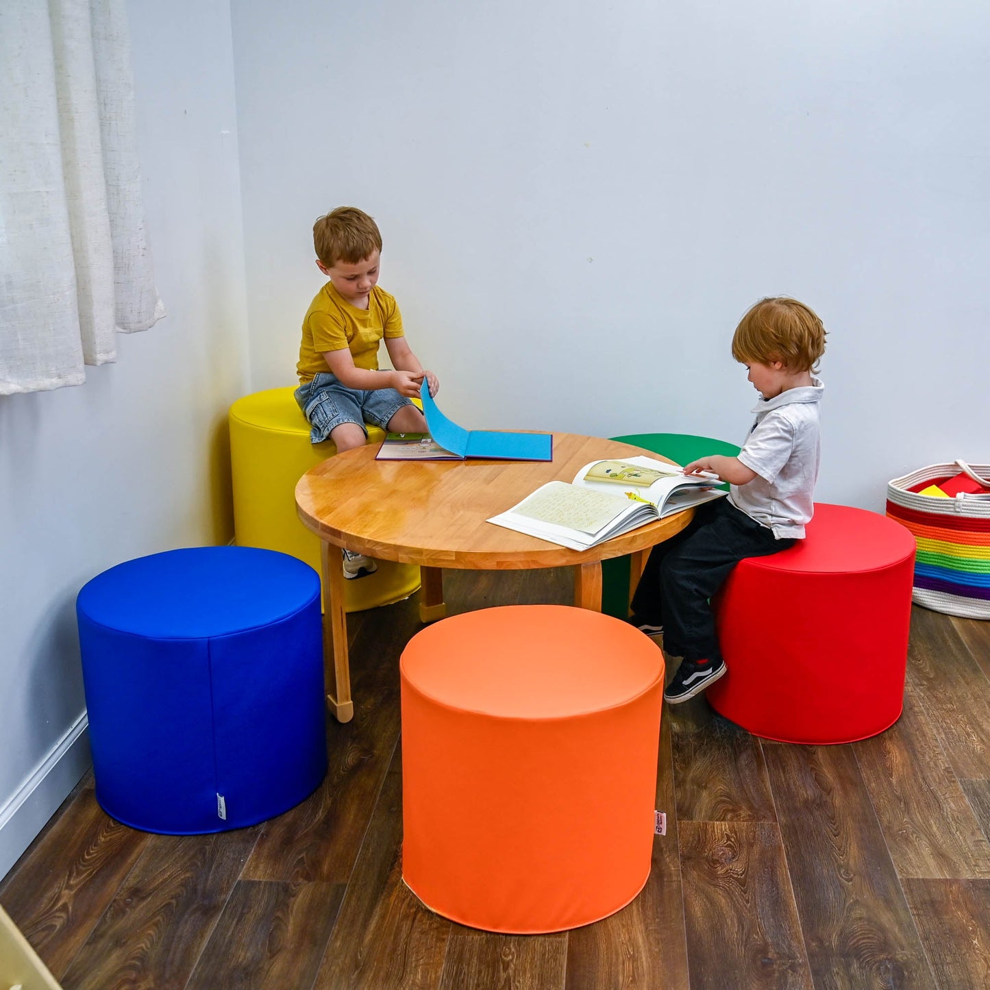 Children's Factory 5 Piece Ottoman Set (CF805 - 4XX) - SchoolOutlet