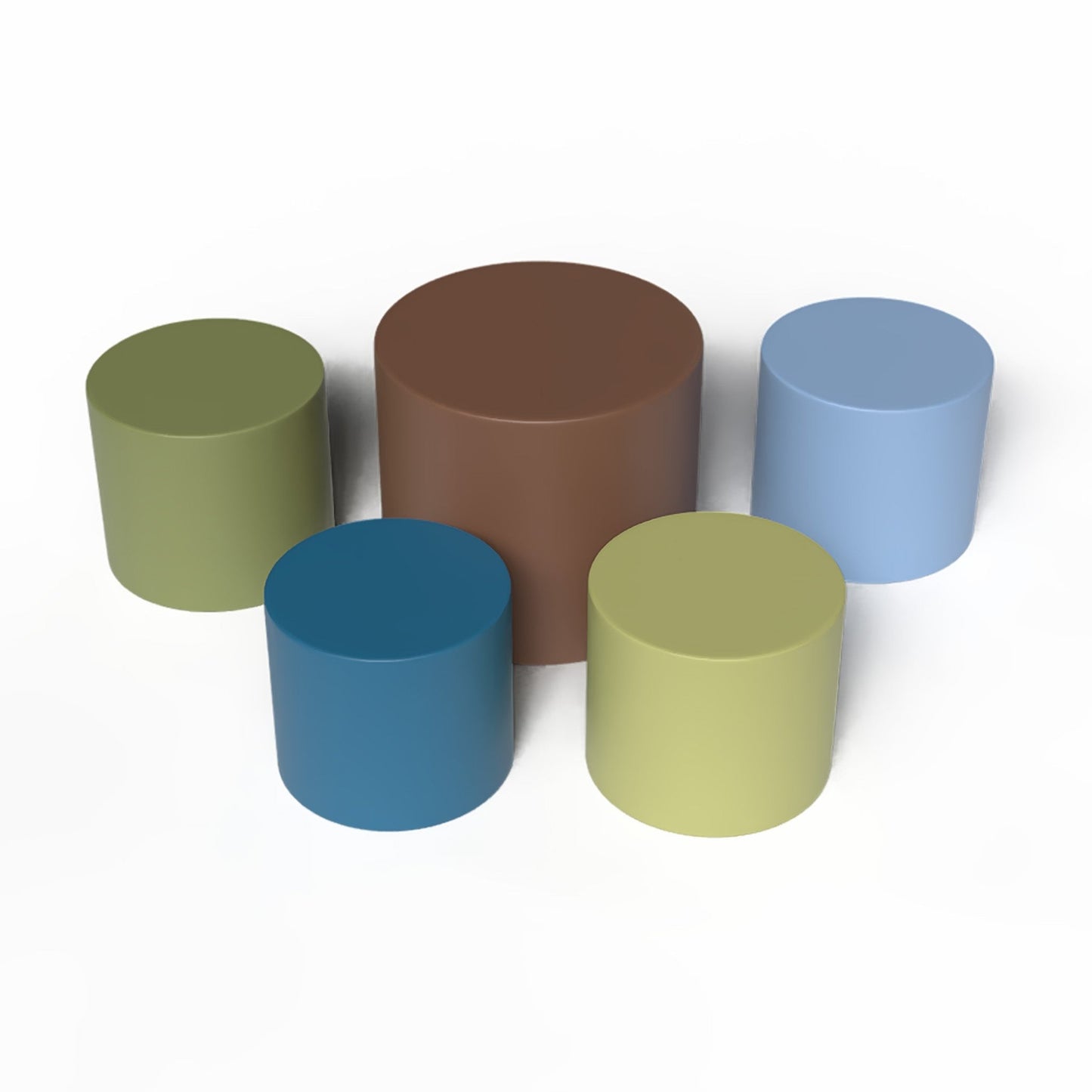 Children's Factory 5 Piece Ottoman Set (CF805 - 4XX) - SchoolOutlet