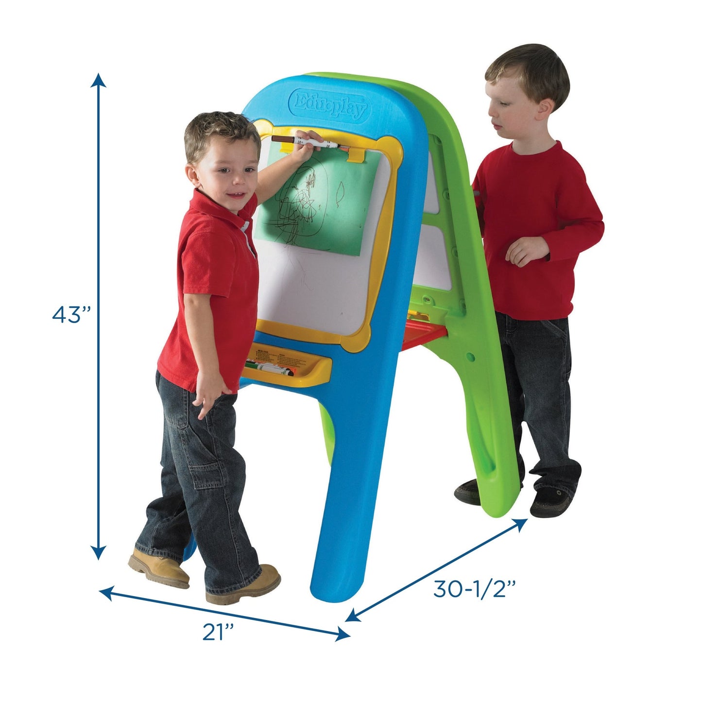 Children's Factory Indoor/Outdoor Molded Double Easel - SchoolOutlet