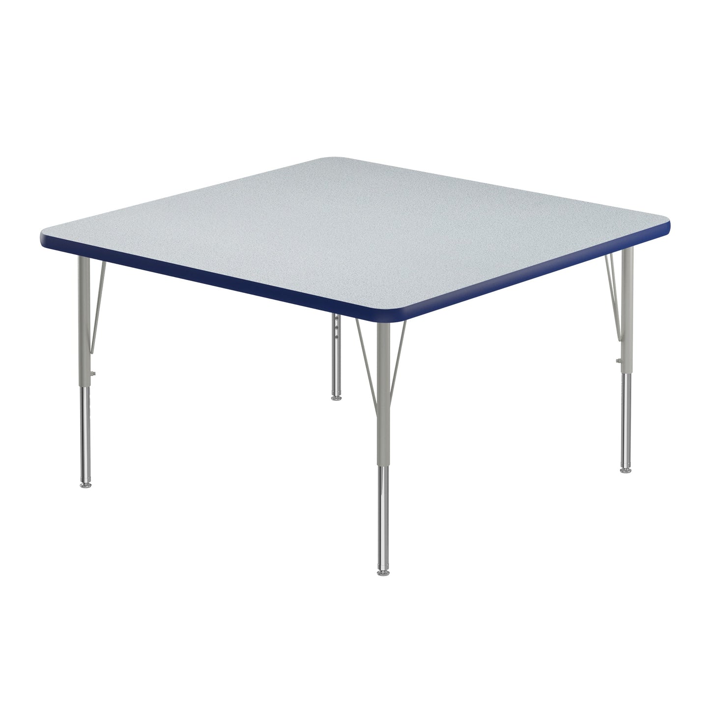 Correll Square Commercial Laminate Top Activity Tables 36"W x 36"L x 19 - 29"H Adjustable Height (COR - A3636TF - SQ - XX) - SchoolOutlet