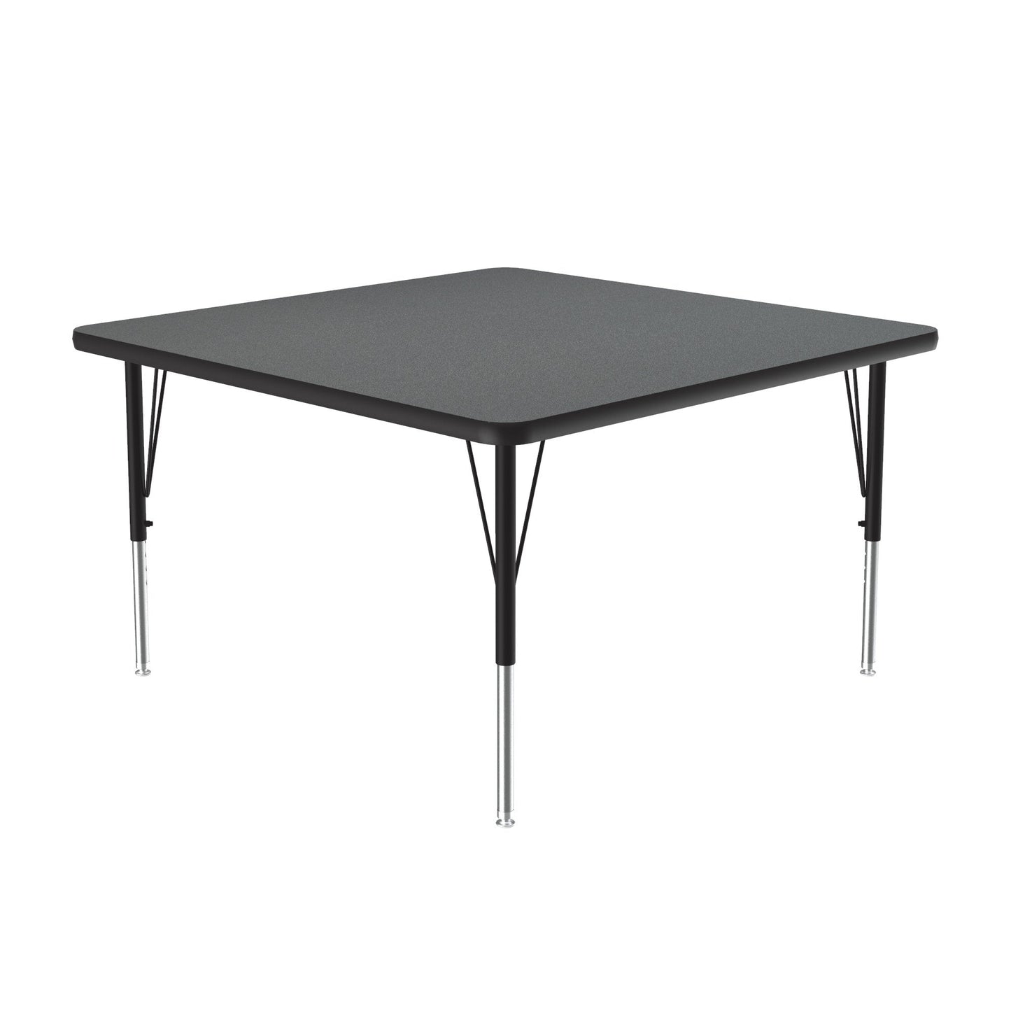Correll Square Deluxe High - Pressure Top Activity Tables 42"W x 42"L x 19 - 29"H Adjustable Height (COR - A4242 - SQ - XX) - SchoolOutlet