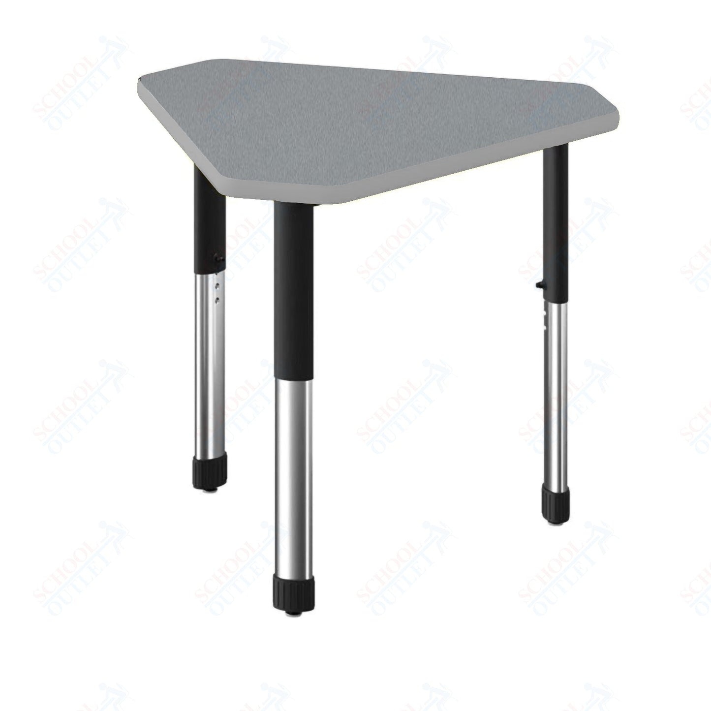 Correll Diamond Commercial Laminate Top Collaborative Desk 34"W x 30"L x 25 - 35"H Adjustable Height (COR - AD3034TF - DIA - XX) - SchoolOutlet