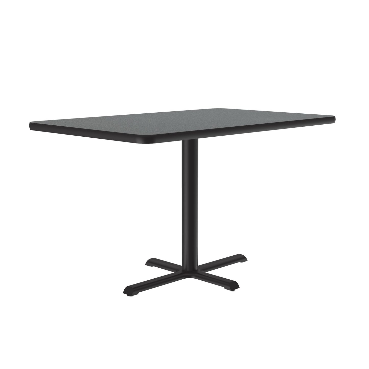 Correll 30" x 42" Rectangular Deluxe High - Pressure Café Table with Cast Iron Base (Available in Standard or Standing Height) (COR - BCT3042 - REC - XX) - SchoolOutlet